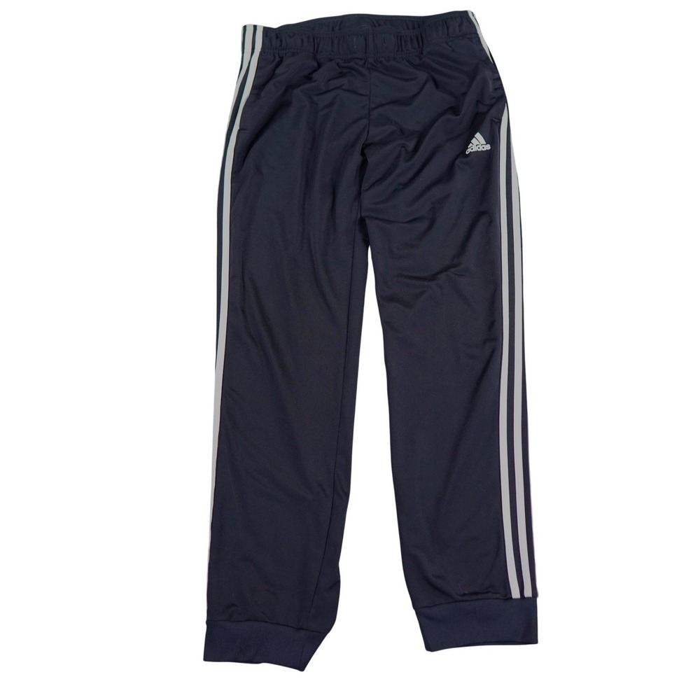 Adidas Primegreen Track Pants Women Large Dark Blue 3-Stripe Joggers Athletic